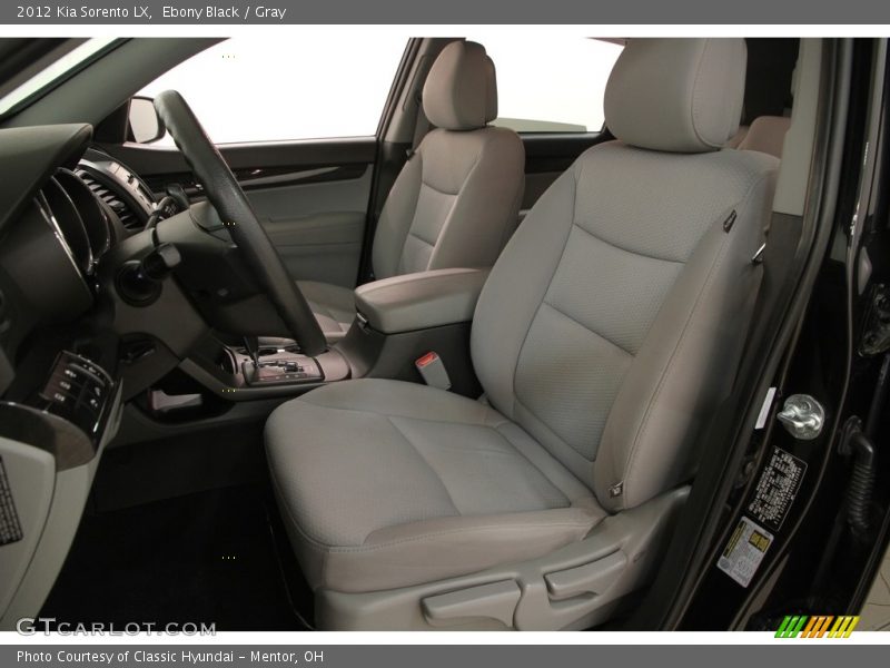 Ebony Black / Gray 2012 Kia Sorento LX