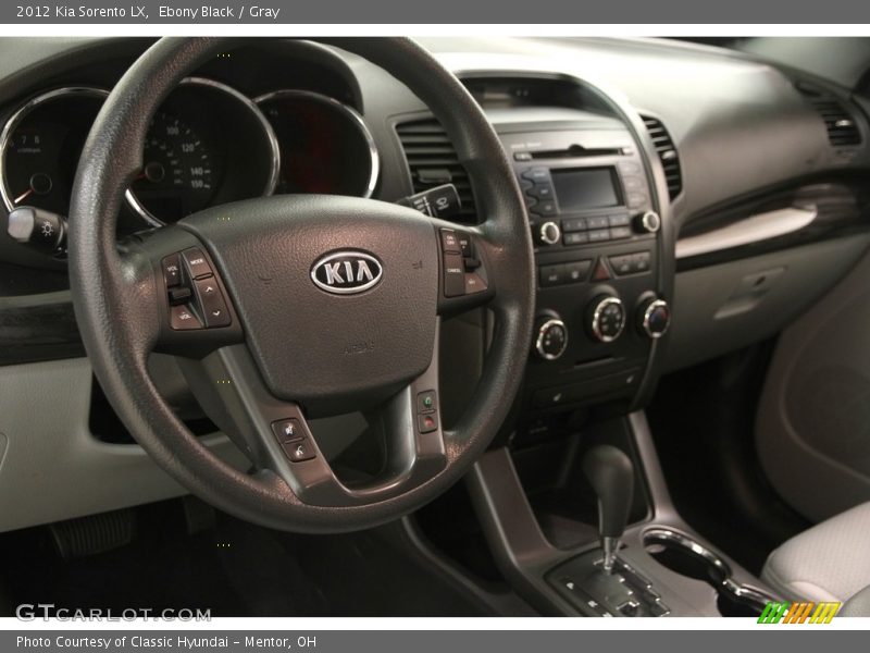 Ebony Black / Gray 2012 Kia Sorento LX
