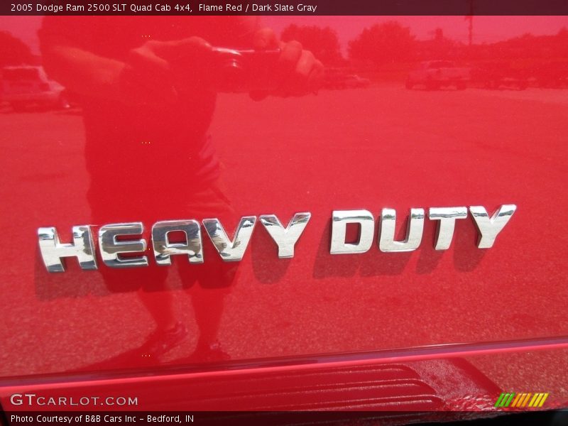 Flame Red / Dark Slate Gray 2005 Dodge Ram 2500 SLT Quad Cab 4x4