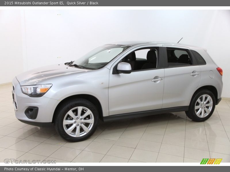 Quick Silver / Black 2015 Mitsubishi Outlander Sport ES