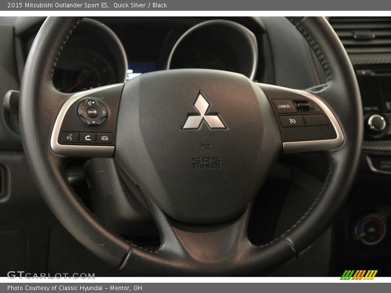 Quick Silver / Black 2015 Mitsubishi Outlander Sport ES
