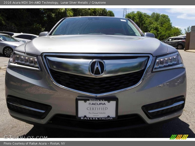 Lunar Silver Metallic / Graystone 2016 Acura MDX SH-AWD Technology