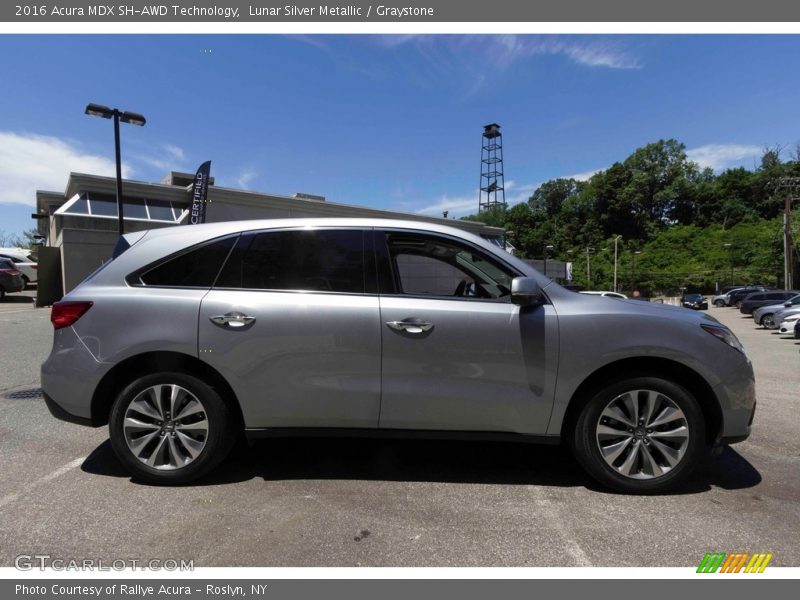 Lunar Silver Metallic / Graystone 2016 Acura MDX SH-AWD Technology