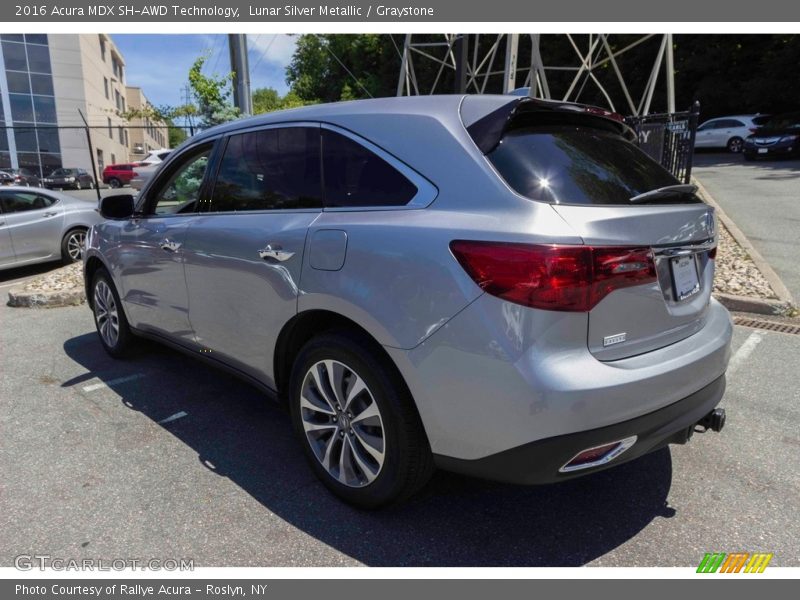 Lunar Silver Metallic / Graystone 2016 Acura MDX SH-AWD Technology