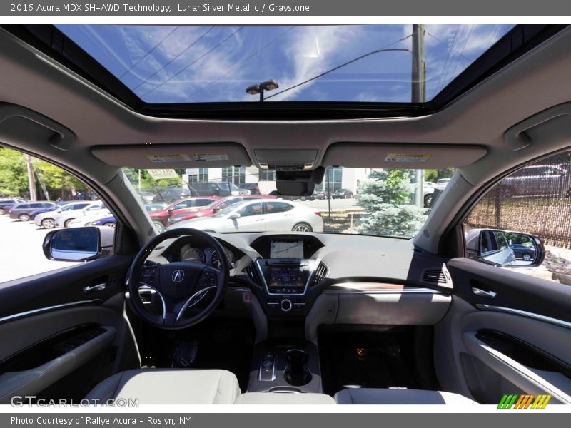 Lunar Silver Metallic / Graystone 2016 Acura MDX SH-AWD Technology