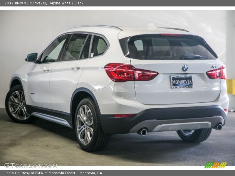 Alpine White / Black 2017 BMW X1 sDrive28i