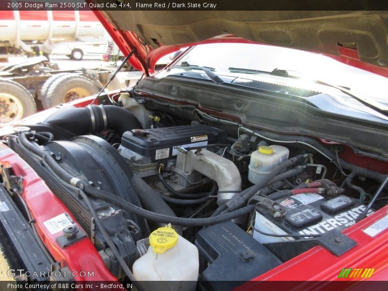 Flame Red / Dark Slate Gray 2005 Dodge Ram 2500 SLT Quad Cab 4x4