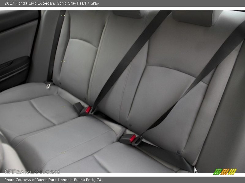 Sonic Gray Pearl / Gray 2017 Honda Civic LX Sedan
