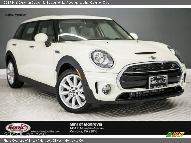 Pepper White / Lounge Leather/Satellite Grey 2017 Mini Clubman Cooper S