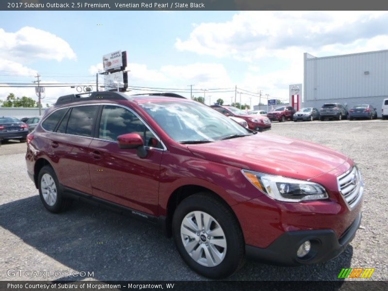 Venetian Red Pearl / Slate Black 2017 Subaru Outback 2.5i Premium