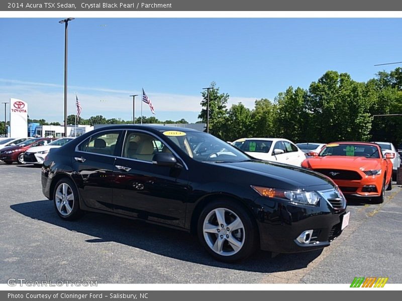 Crystal Black Pearl / Parchment 2014 Acura TSX Sedan
