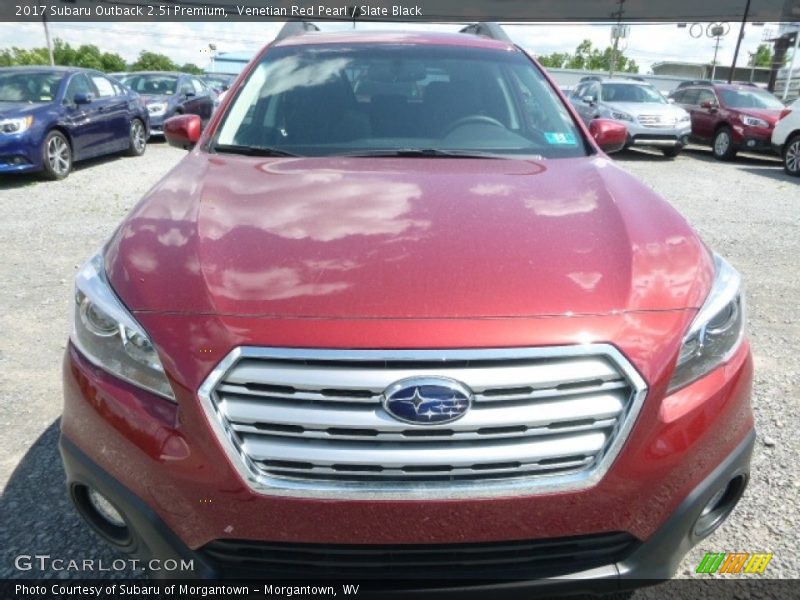 Venetian Red Pearl / Slate Black 2017 Subaru Outback 2.5i Premium
