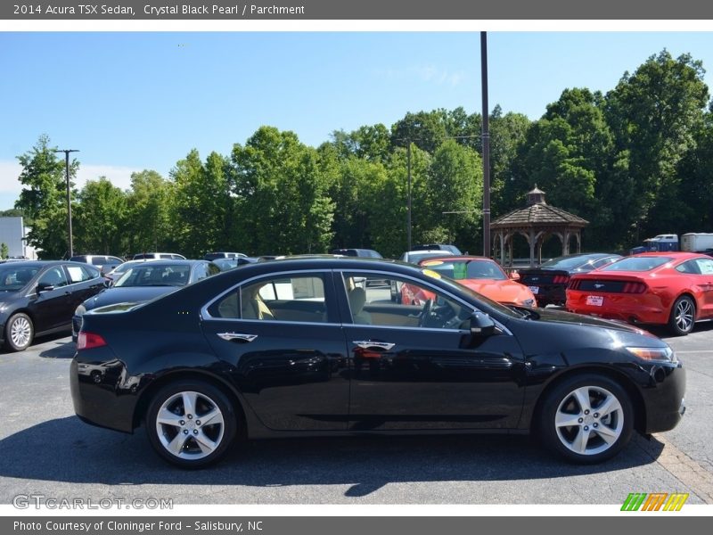 Crystal Black Pearl / Parchment 2014 Acura TSX Sedan