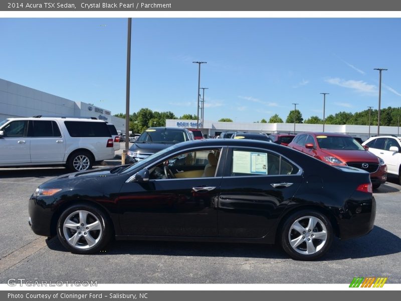 Crystal Black Pearl / Parchment 2014 Acura TSX Sedan