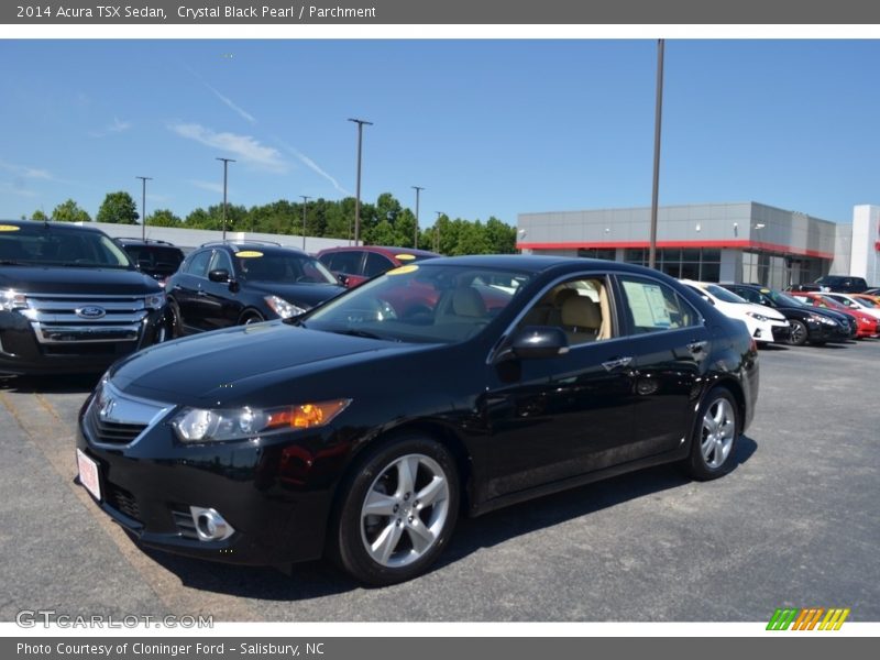 Crystal Black Pearl / Parchment 2014 Acura TSX Sedan