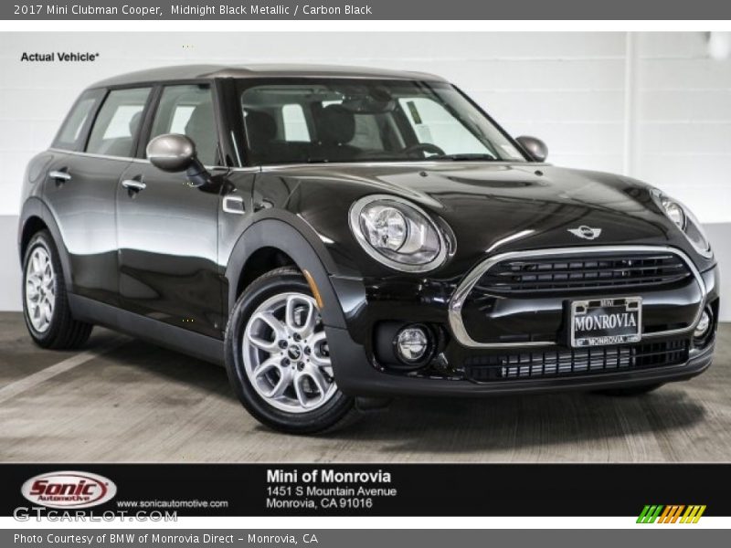 Midnight Black Metallic / Carbon Black 2017 Mini Clubman Cooper