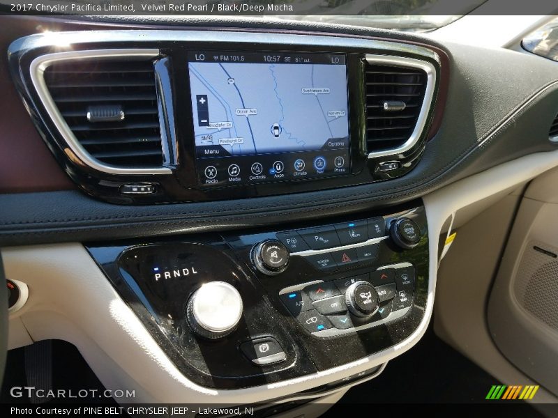 Velvet Red Pearl / Black/Deep Mocha 2017 Chrysler Pacifica Limited