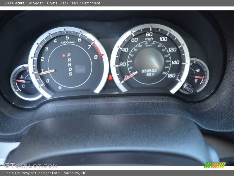 Crystal Black Pearl / Parchment 2014 Acura TSX Sedan