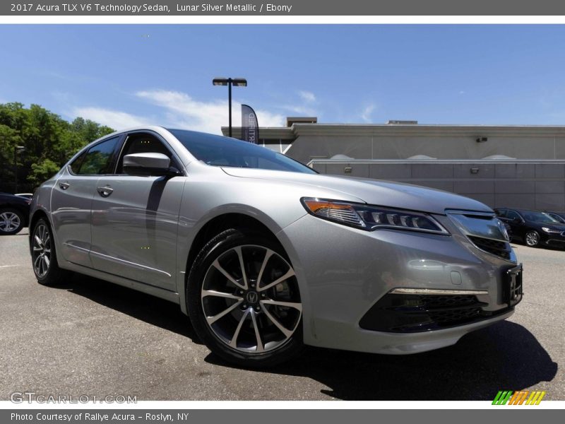 Lunar Silver Metallic / Ebony 2017 Acura TLX V6 Technology Sedan