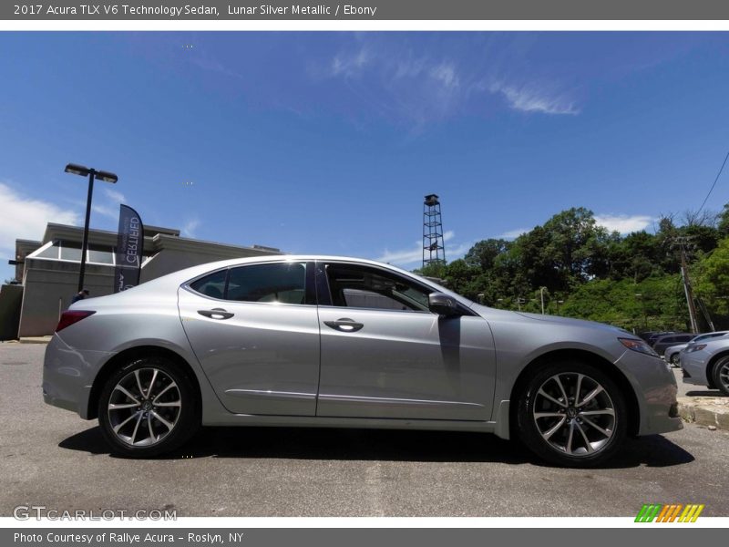Lunar Silver Metallic / Ebony 2017 Acura TLX V6 Technology Sedan