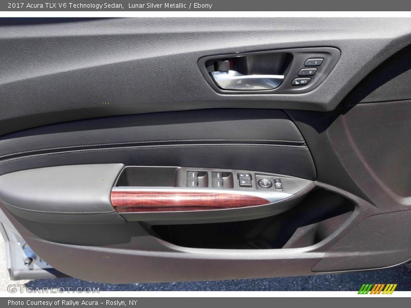 Lunar Silver Metallic / Ebony 2017 Acura TLX V6 Technology Sedan