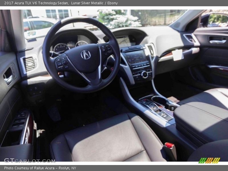 Lunar Silver Metallic / Ebony 2017 Acura TLX V6 Technology Sedan