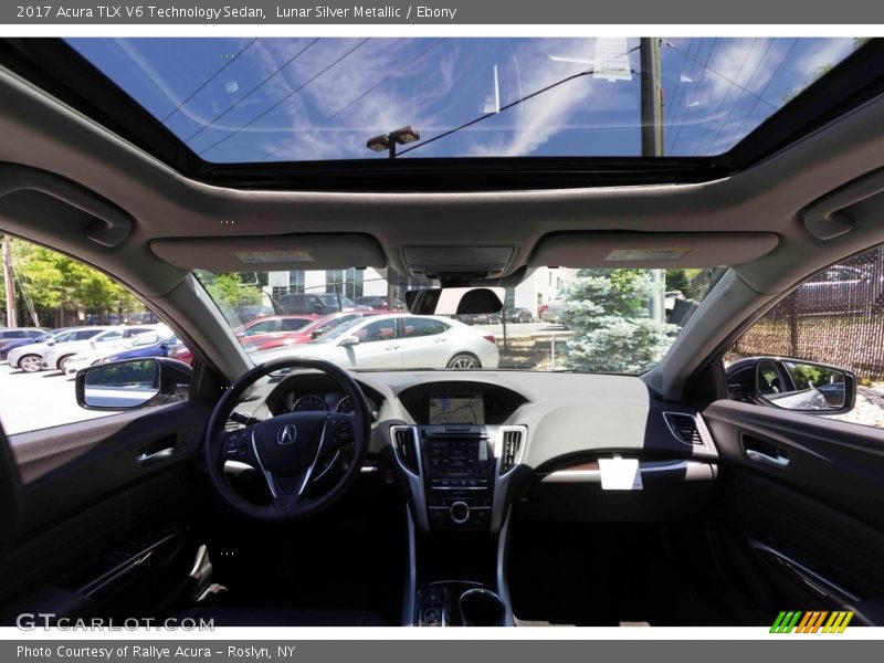 Lunar Silver Metallic / Ebony 2017 Acura TLX V6 Technology Sedan