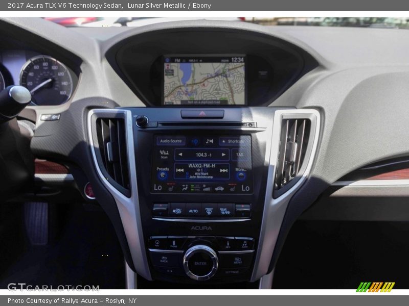 Lunar Silver Metallic / Ebony 2017 Acura TLX V6 Technology Sedan
