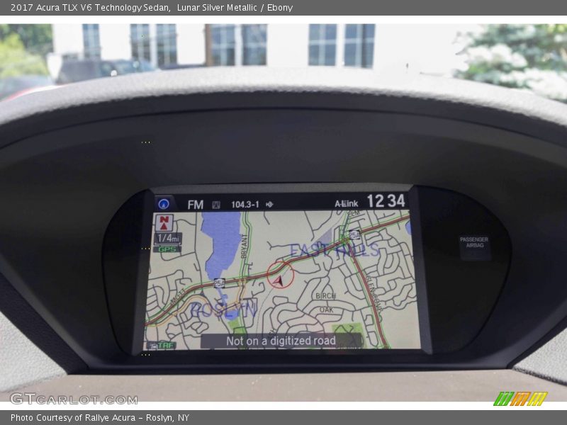 Lunar Silver Metallic / Ebony 2017 Acura TLX V6 Technology Sedan