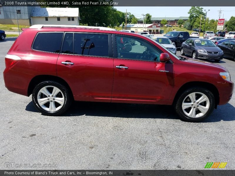 Salsa Red Pearl / Ash Gray 2008 Toyota Highlander Limited 4WD