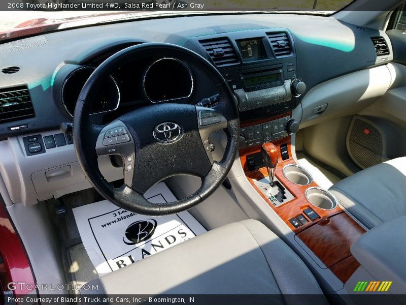 Salsa Red Pearl / Ash Gray 2008 Toyota Highlander Limited 4WD