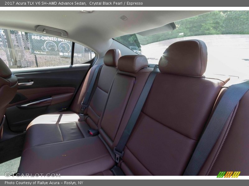 Crystal Black Pearl / Espresso 2017 Acura TLX V6 SH-AWD Advance Sedan