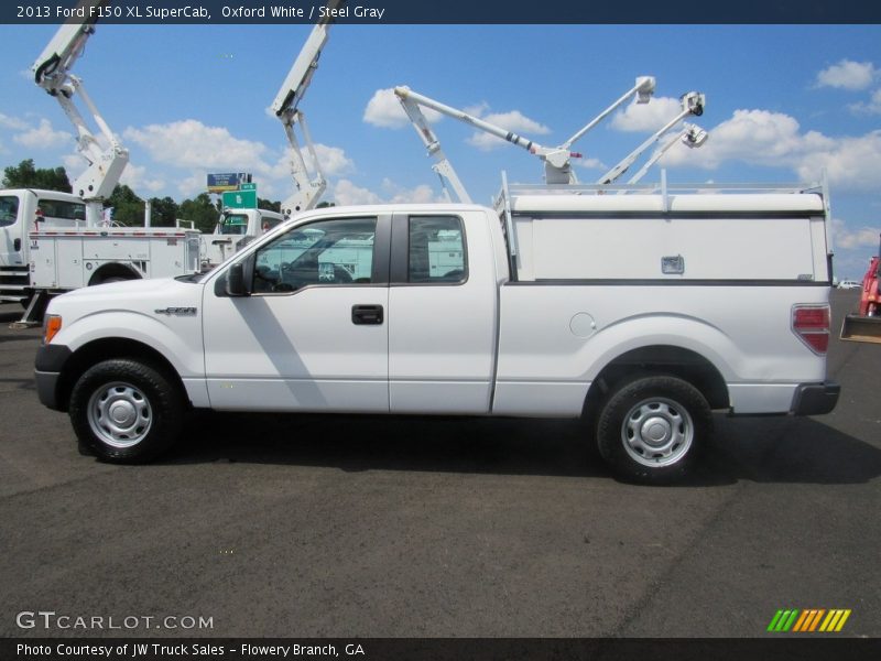 Oxford White / Steel Gray 2013 Ford F150 XL SuperCab