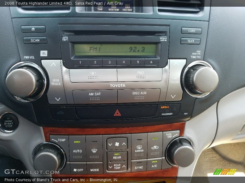 Salsa Red Pearl / Ash Gray 2008 Toyota Highlander Limited 4WD