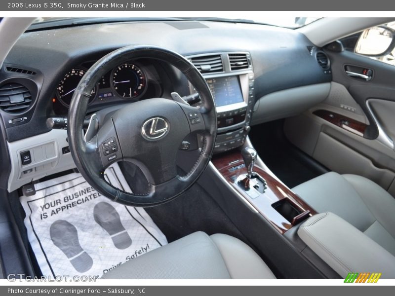Smoky Granite Mica / Black 2006 Lexus IS 350