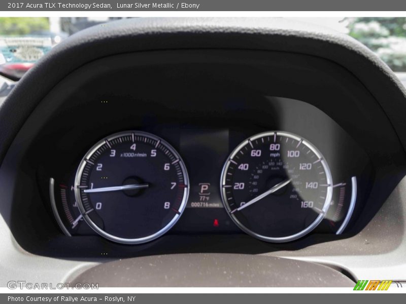 Lunar Silver Metallic / Ebony 2017 Acura TLX Technology Sedan