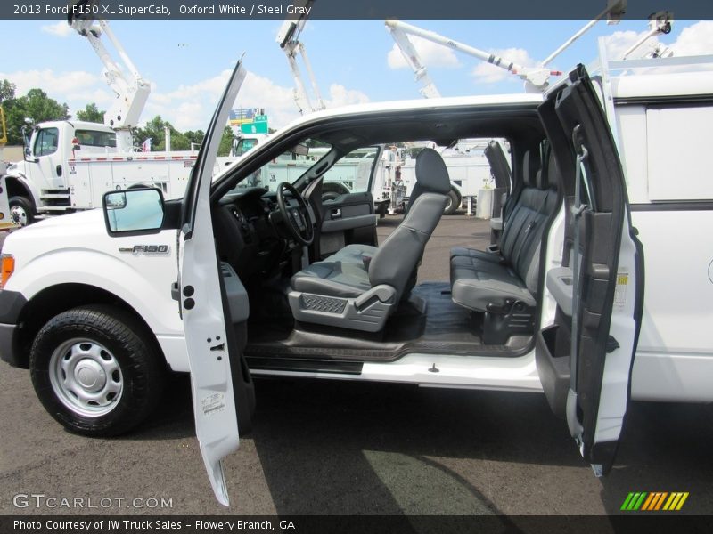 Oxford White / Steel Gray 2013 Ford F150 XL SuperCab
