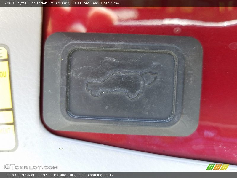 Salsa Red Pearl / Ash Gray 2008 Toyota Highlander Limited 4WD