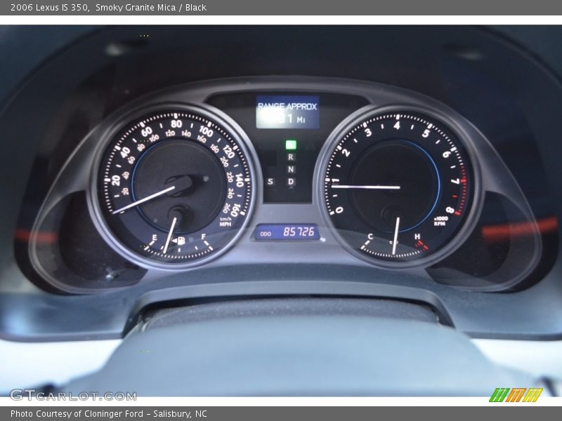 Smoky Granite Mica / Black 2006 Lexus IS 350