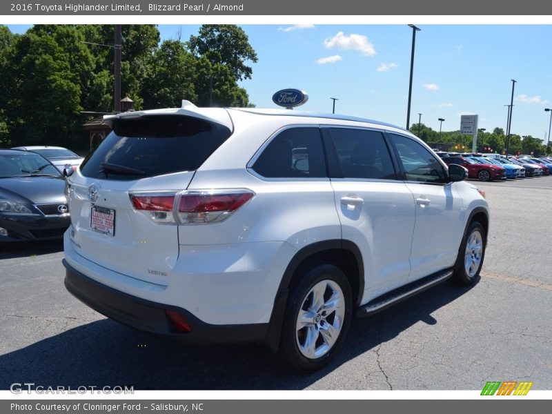 Blizzard Pearl / Almond 2016 Toyota Highlander Limited