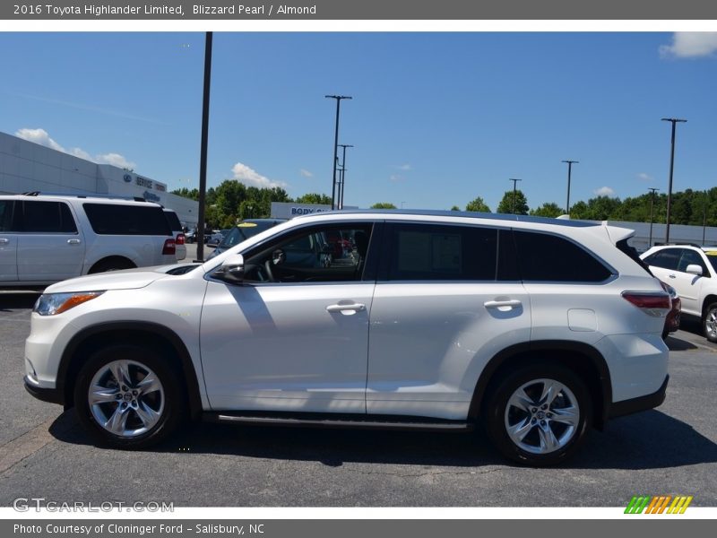 Blizzard Pearl / Almond 2016 Toyota Highlander Limited