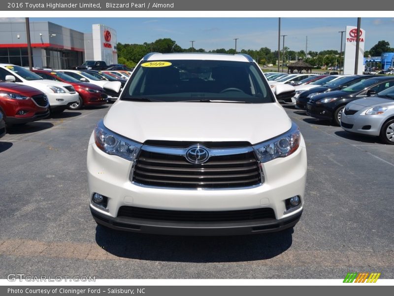 Blizzard Pearl / Almond 2016 Toyota Highlander Limited