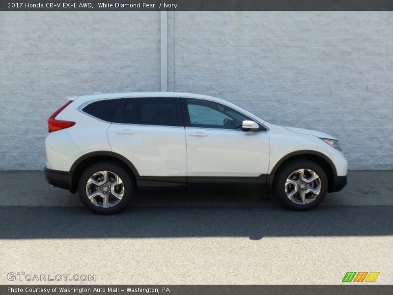 White Diamond Pearl / Ivory 2017 Honda CR-V EX-L AWD