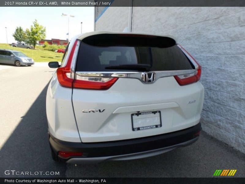 White Diamond Pearl / Ivory 2017 Honda CR-V EX-L AWD