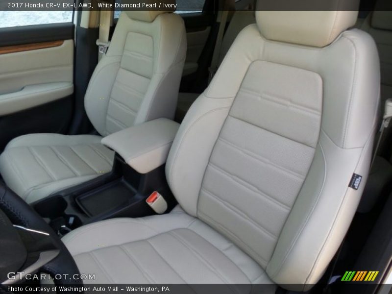 White Diamond Pearl / Ivory 2017 Honda CR-V EX-L AWD