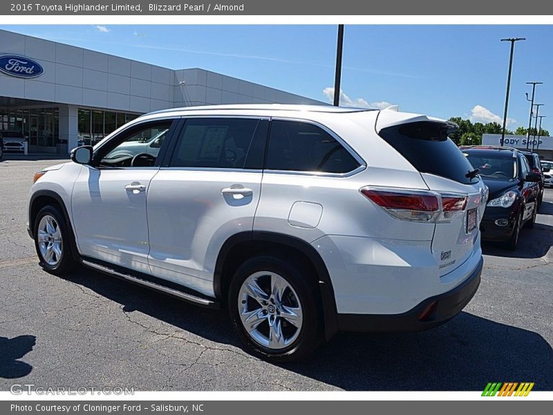 Blizzard Pearl / Almond 2016 Toyota Highlander Limited