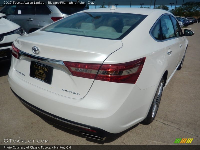 Blizzard Pearl White / Light Gray 2017 Toyota Avalon Limited