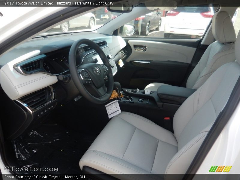 Blizzard Pearl White / Light Gray 2017 Toyota Avalon Limited