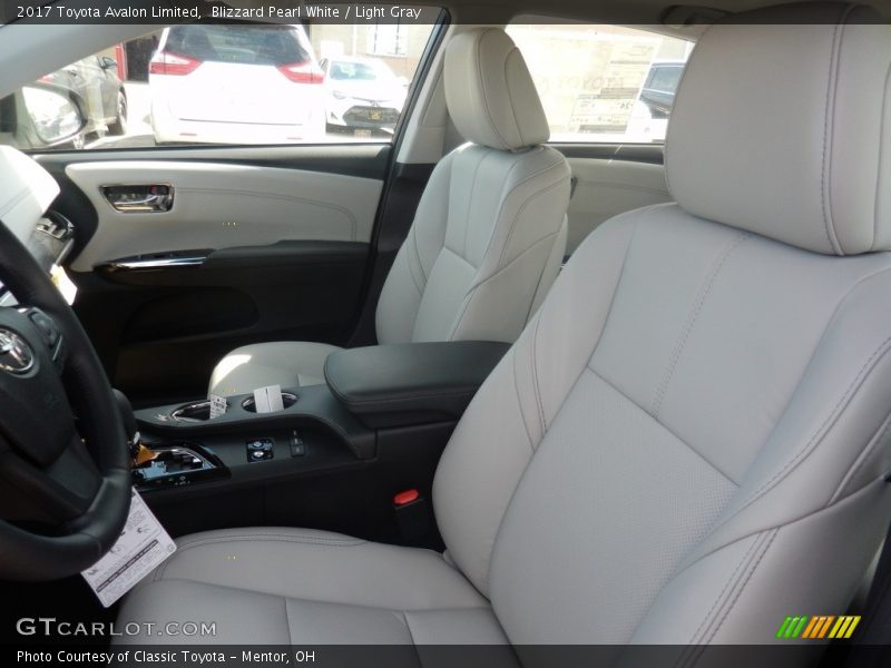 Blizzard Pearl White / Light Gray 2017 Toyota Avalon Limited