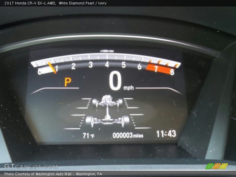 White Diamond Pearl / Ivory 2017 Honda CR-V EX-L AWD